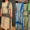 w20-0648 Платье женское с орнаментом длинное, шелк, стандарт (46-52), 1 шт