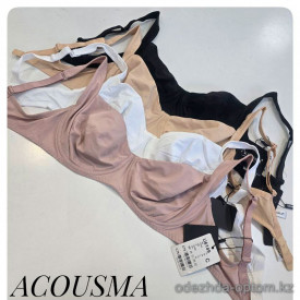b4-U6149D Acousma Бюстгальтер без поролона эластичный, чашка D, 1 пачка (6 шт)
