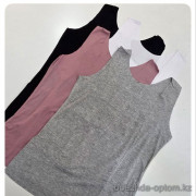b4-10506 Майка женская удлиненная, L-3XL, 1 пачка (4 шт)