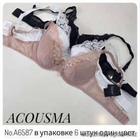 b4-A6587 Acousma Бюстгальтер на тонком поролоне, 1 пачка (6 шт)