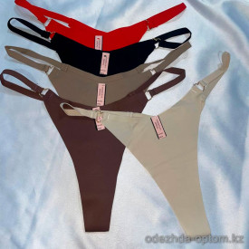 b15-3030 Трусики женские стринги, M-XL, 1 пачка (6 шт)
