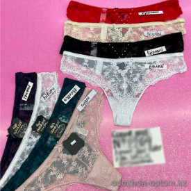 b6-2269-2 Coeur Joie Трусики женские бразилианы, гипюр, S-XL, 1 пачка (6 шт)