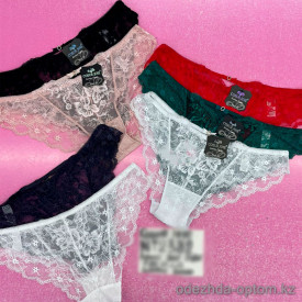b6-2382 Coeur Joie Трусики женские гипюровые плавки, M-XL, 1 пачка (6 шт)