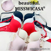 b6-0976 Miss Wicasa Бюстгальтер на тонком поролоне, чашка C, 1 пачка (3 шт)