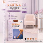 k2-213 Karina Колготки женские капроновые, 46-50, 30 ден, 1 пачка (12 шт)