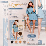 k2-2335 Karina Колготки женские капроновые, 6/7XL, 40 ден, 1 пачка (6 шт)