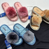 b16-0123 Omvana Тапочки женские открытые, 36-41, 1 пачка (6 пар)