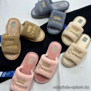 b16-0149 Omvana Тапочки женские домашние, 36-41, 1 пачка (6 пар)