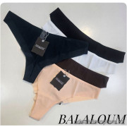 b4-T9432 Balaloum Трусики женские однотонные, M-XL, 1 пачка (6 шт)