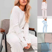 b15-82297 Комплект женской пижамы: кофта и штаны, S-L, 1 пачка (3 шт)
