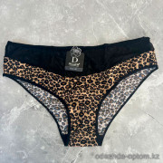 b13-9025 Трусики женские леопардовые слипы, M-XL, 1 пачка (3 шт)