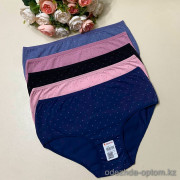 d7-258117-1 Donella Трусики женские в мелкий горошек, большие размеры, 1 пачка (10 шт)