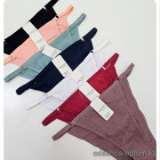 b4-L011 Трусики женские однотонные, M-2XL, 1 пачка (24 шт)