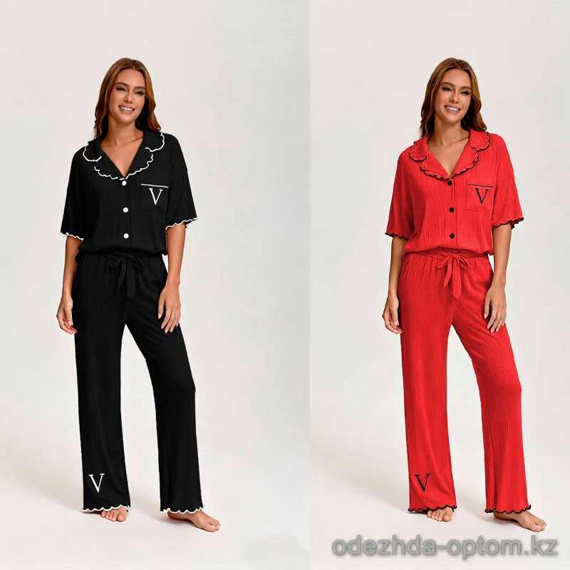 b15-71363 Комплект женской пижамы: рубашка и штаны, стандарт, 1 пачка (3 шт) b15-71363 Комплект женской пижамы: рубашка и штаны, стандарт, 1 пачка (3 шт)