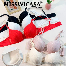 b6-K0917C-1 Miss Wicasa Бюстгальтер на тонком поролоне, чашка C, 1 пачка (3 шт) b6-K0917C-1 Miss Wicasa Бюстгальтер на тонком поролоне, чашка C, 1 пачка (3 шт)