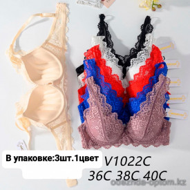 b6-V1022C Miss Wicasa Бюстгальтер на тонком поролоне, чашка C, 1 пачка (3 шт) b6-V1022C Miss Wicasa Бюстгальтер на тонком поролоне, чашка C, 1 пачка (3 шт)