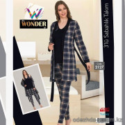 e1-2127 Miss WONDER Life Комплект женской домашней одежды: майка, халат и штаны, стандарт, cotton, 1 шт