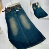 w28-1008 Юбка женская джинсовая французской длины, 1 шт