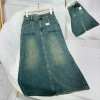 w28-1011 Юбка женская джинсовая французской длины, 1 шт