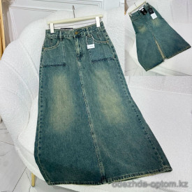 w28-1011 Юбка женская джинсовая французской длины, 1 шт
