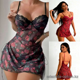 b15-10200 Пеньюар женский короткий, S-L, 1 пачка (3 шт)