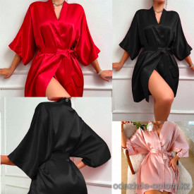 b16-9105 Халат женский укороченный, M-XL, 1 пачка (3 шт)