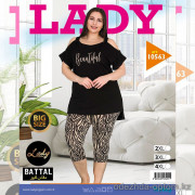 e1-10563 Lady Lingerie Домашняя одежда для полных дам, 2XL-4XL, cotton, 1 пачка (3 шт)