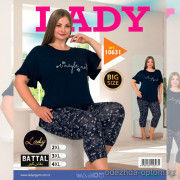e1-10631 Lady Lingerie Домашняя одежда для полных дам, 2XL-4XL, cotton, 1 пачка (3 шт)