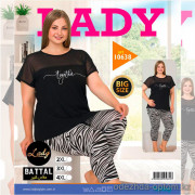 e1-10638 Lady Lingerie Домашняя одежда для полных дам, 2XL-4XL, cotton, 1 пачка (3 шт)