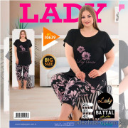 e1-10639 Lady Lingerie Домашняя одежда для полных дам, 2XL-4XL, cotton, 1 пачка (3 шт)