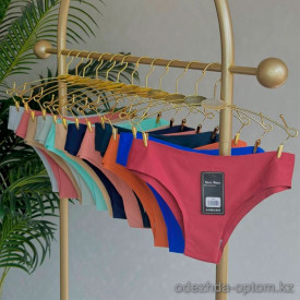 b13-2401 Трусики женские однотонные, стандарт, 1 пачка (12 шт)
