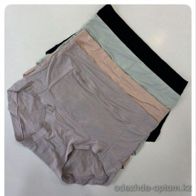 b4-666-4 Трусики женские однотонные, большие размеры, 2XL-3XL, 1 пачка (12 шт)