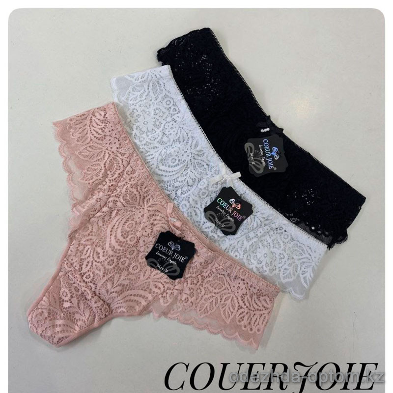 b4-9829 Coeur joie Трусики женские кружевные стринги, M-XL, 1 пачка (6 шт) b4-9829 Coeur joie Трусики женские кружевные стринги, M-XL, 1 пачка (6 шт)