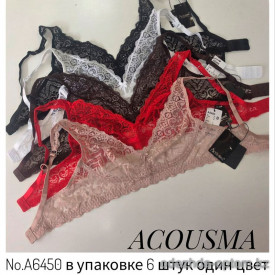 b4-A6450-1 Acousma Бралет без поролона и косточек, 1 пачка (6 шт)