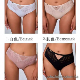 b4-P5133 Lanny Mode Трусики женские однотонные, L-4XL, 1 пачка (6 шт)