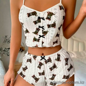 b13-23484 Комплект женской пижамы: майка и шорты, стандарт, 1 шт