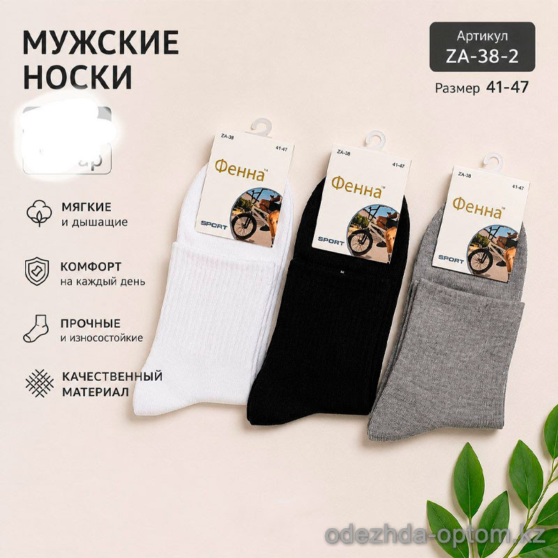 n5-ZA-38-2 Носки мужские, 41-47, 1 пачка (10 пар) n5-ZA-38-2 Носки мужские, 41-47, 1 пачка (10 пар)
