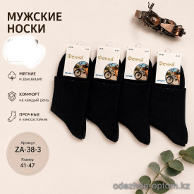 n5-ZA-38-3 Носки мужские, 41-47, 1 пачка (10 пар)
