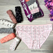 e1-0141 POLI Трусики женские: комплект неделька, cotton, 1 пачка (7 шт)