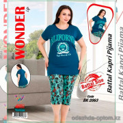 e1-bk2063 Miss WONDER Life Комплект домашней одежды для полных дам, стандарт, cotton, 1 пачка (4 шт)
