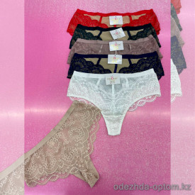 b6-282 Lavolle Трусики женские высокие стринги, XL-3XL, 1 пачка (12 шт)