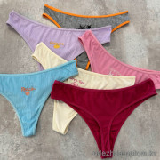 b13-9090 Трусики женские стринги, S-XL, 1 пачка (25 шт)