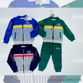 d1-l8029a Костюм детский спортивный двойка: штаны и олимпийка, 1-4 года, трикотаж, 1 пачка (4 шт)