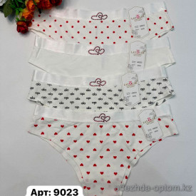 b6-9023-4 Lavolle Трусики женские с принтом, XL-3XL, 1 пачка (12 шт)
