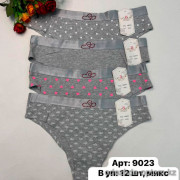 b6-9023-6 Lavolle Трусики женские с принтом, XL-3XL, 1 пачка (12 шт)