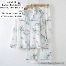 b6-041 Комплект женской пижамы, большие размеры, 2XL-4XL, 1 пачка (3 шт)