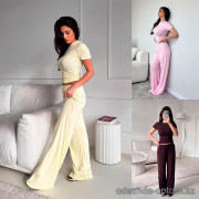 b15-71331 Комплект женской одежды: топ с короткими рукавами и кюлоты, стандарт, 1 пачка (3 шт)