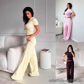 b15-71331 Комплект женской одежды: топ с короткими рукавами и кюлоты, стандарт, 1 пачка (3 шт)