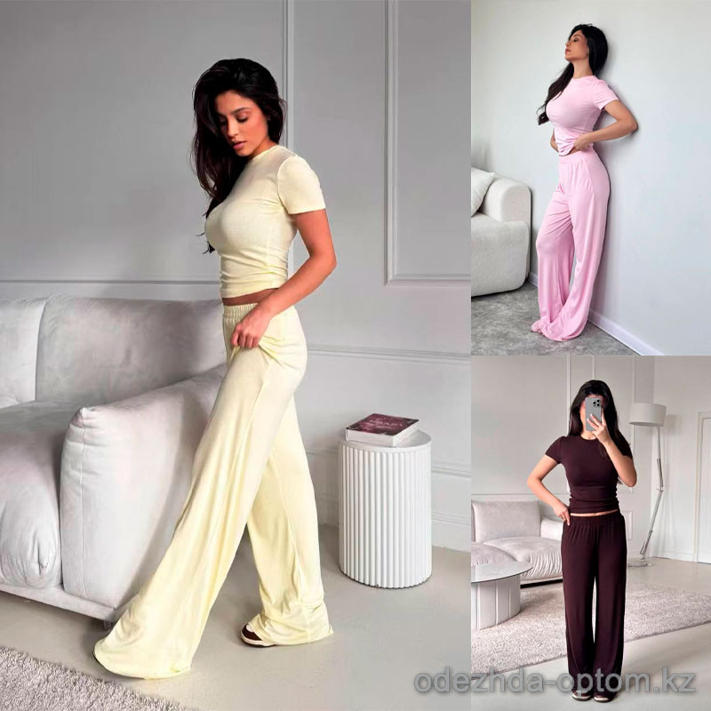 b15-71331 Комплект женской одежды: топ с короткими рукавами и кюлоты, стандарт, 1 пачка (3 шт) b15-71331 Комплект женской одежды: топ с короткими рукавами и кюлоты, стандарт, 1 пачка (3 шт)