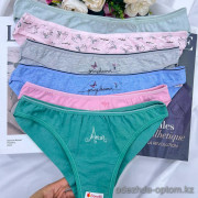 b18-4111Y6 Donella Трусики женские с принтом, 1 пачка (10 шт)